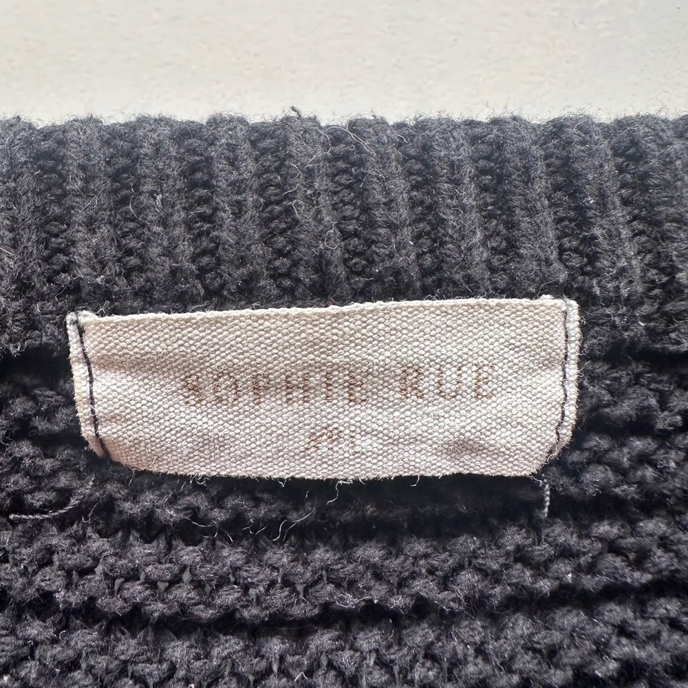 Sophie Rue Striped Sweater - Black, Orange, Cream - Picture 3 of 3